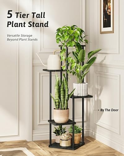 GENTINGBRO Tall Plant Stand Indoor 5 Tier Plant Shelf - Image 4
