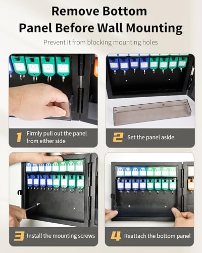 Uniclife 16 Keys Key Lock Box, Wall Mount Key Box, Key Cabinet - Image 3