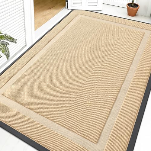 OLANLY Front Door Mat Outside 59x40, All-Season Heavy-Duty Rubber Doormat by OLANLY