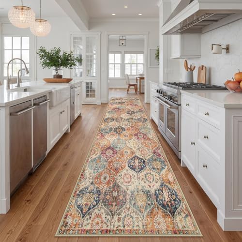 Lahome Moroccan Washable Runner Rug 2x10, Kitchen Runners - Image 6