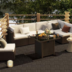 Yaheetech 27PCS Acacia Wood Deck Tiles Interlocking Patio Flooring - Image 4