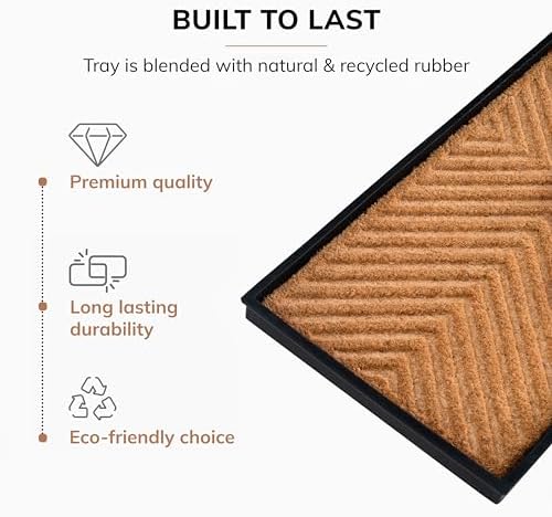 Anji Mountain Heavy Duty Waterproof Rubber Shoe Storage Mat Organizer/Boot - Image 3