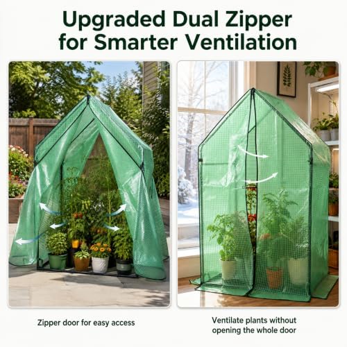 Gardzen Mini Greenhouse, PE Cover - Image 4