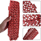 12 Pack Modular Interlocking Cushion 11.6" x 11.6" Rubber Mat Floor Tile Mats - Image 4