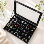 Black Velvet 40 Grid Earring Organizer Display Box - Image 3