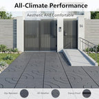 44 Pack Interlocking Deck Tiles, Easy Snap All-Weather Outdoor Deck Tiles - Image 4