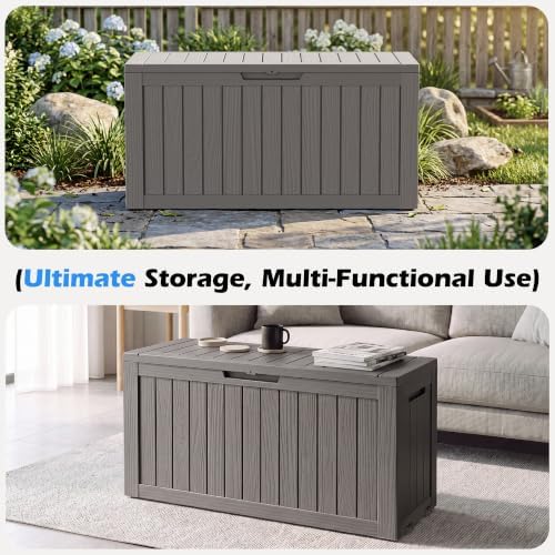 Outdoor Storage Box Waterproof, 82 Gallon Deck Box - Image 6