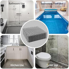 12Pack 12" x 12", Interlocking Rubber Floor Tiles Soft PVC Non-Slip Tile - Image 7
