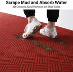jxgzyy Outdoor Red Runner Rug 2'11" x 9'10" - Image 3