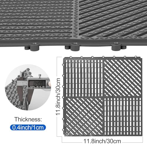 ToLanbbt Modular Interlocking Cushion 12P 11.8" x 11.8" Interlocking Rubber - Image 2
