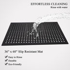A1 Home Collections Anti Fatigue Mat, 0.6" Thick Heavy Duty Rubber Floor Mat - Image 4
