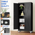 GAIOUS 61" Tall Metal Storage Cabinet - Image 4