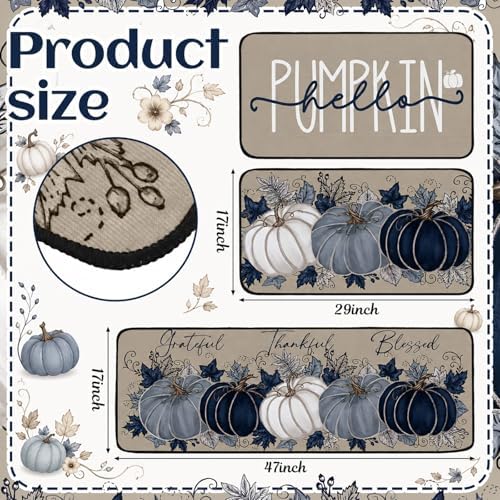 SATINIOR 3 Pcs Fall Kitchen Rugs and Mats Set - Image 4