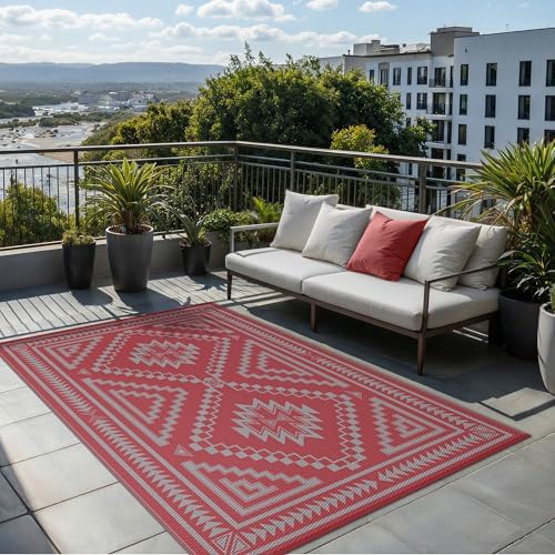 GENIMO Outdoor Rug, Waterproof Plastic Rugs - Image 3