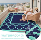 GENIMO Outdoor Rug, Waterproof Plastic Rugs - Image 6
