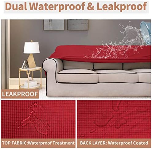 Easy-Going 100% Waterproof Couch Cover, 3 Cushion Oversized Sofa Cover - Image 3