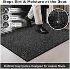 Mibao Super Absorbent Front Door Mat, Non-Slip Washable Indoor Doormats - Image 3