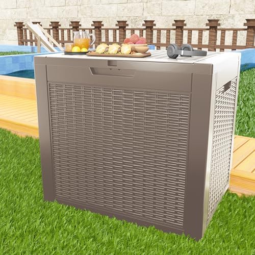 37 Gallon Outdoor Deck Box, Lockable Waterproof Outdoor Storage Boxes - Image 4