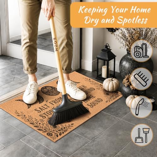 Witchy Halloween Door Mat, Gothic Blessing Rug - Image 5
