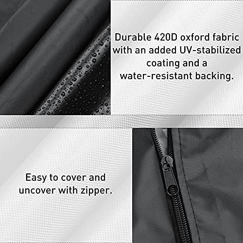 Patio Heater Covers with Reflective Strip, Outdoor Heater Cover Waterproof - Image 6