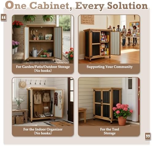 PetsCosset Small Weatherproof Outdoor Storage Cabinet - Image 6