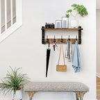 Oraich Wall Hooks with Shelf, Coat Rack Wall Mount - Image 6