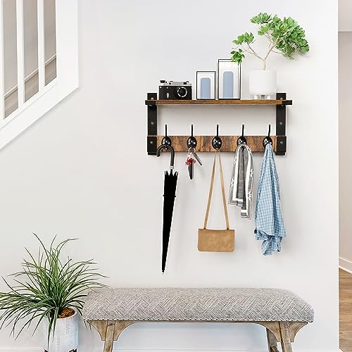 Oraich Wall Hooks with Shelf, Coat Rack Wall Mount - Image 6