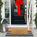 Front Door Mat Indoor Outside Entrance 2x3 Modern Ombre Rainbow Rug - Image 4