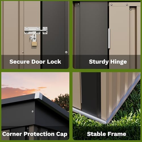 Patiowell 5x3 FT Outdoor Storage Shed - Image 5