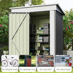 Patiowell 5x3 FT Outdoor Storage Shed, Garden Tool Shed - Image 6