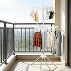 2-Layer Rotatable & Foldable Clothes Drying Rack 75" Stainless Steel Laundry - Image 6