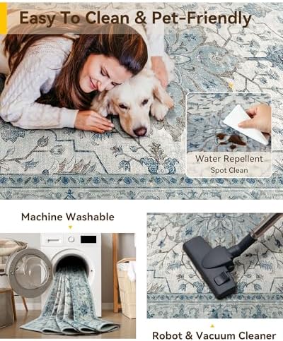 RELEANY Washable Area Rug - Image 4