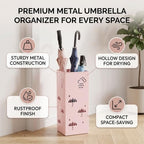 GLOGLOW Carbon Steel Hollow Cutout Entryway Umbrella Storage Stand - Image 6