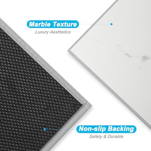 Art3d Marble Textured Click-Lock SPC Floor Tiles - Image 4