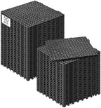 VEVOR Interlocking Tile 50PCS Black, Drainage Tiles 12" x 12" Splicing by VEVOR