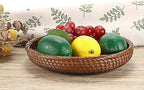 Hipiwe Small Key Basket Bowl for Entryway 7.6" Round Wicker Basket - Image 6