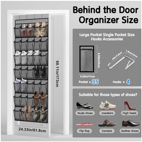 Kotkn 35 Compartment Over The Door Storage - Image 3