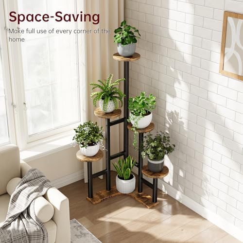 Yzosvki Corner Plant Stand Indoor 6 Tiered Corner Plant Shelf - Image 5