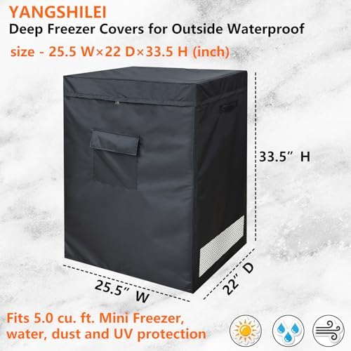 Freezer Covers for Outside 5.0 Cubic Feet Freezer - Image 2