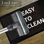 LuxUrux Striped Black Door Mat - Image 4