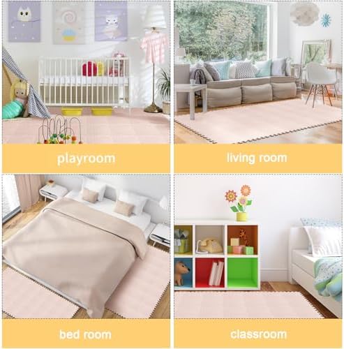 Shihanee 16 Foam Floor Interlocking Tiles, 11.8 x 11.8 Inch - Image 5