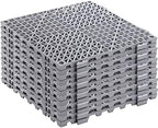 SOUJOY 12 Pieces Modular Interlocking Cushion, 11.6" x 11.6" Rubber Floor Tiles by SOUJOY