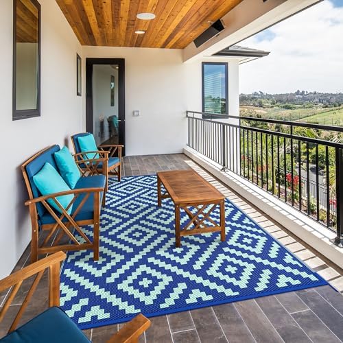 GENIMO Outdoor Rug, Waterproof Plastic Rugs - Image 5