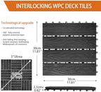 Polymer Interlocking Composite Deck Tiles Outdoor - Image 2