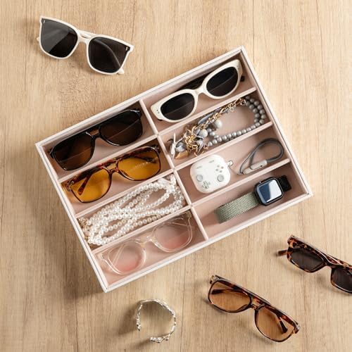 Frebeauty 8-Slot Sunglass Organizer Tray, Sunglass Holder - Image 7