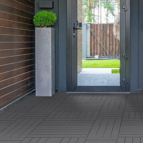 Interlocking Deck Tiles Outdoor Waterproof, Composite Patio Flooring - Image 5