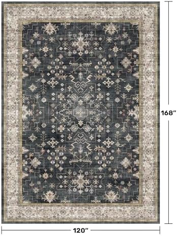 Boho Black Rug for Living Room - Image 2