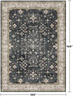 Boho Black Rug for Living Room - Image 2