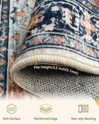 RELEANY Washable Area Rug, Runner 2'6"x10' - Image 2