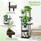 5 Tier Plant Stand Indoor Corner Tall Shelf - Image 3